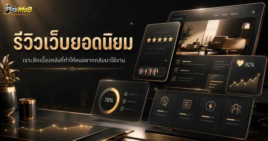 รีวิวเว็บยอดนิยม เจาะลึกเบื้องหลังที่ทำให้คนอยากกลับมาใช้งาน
