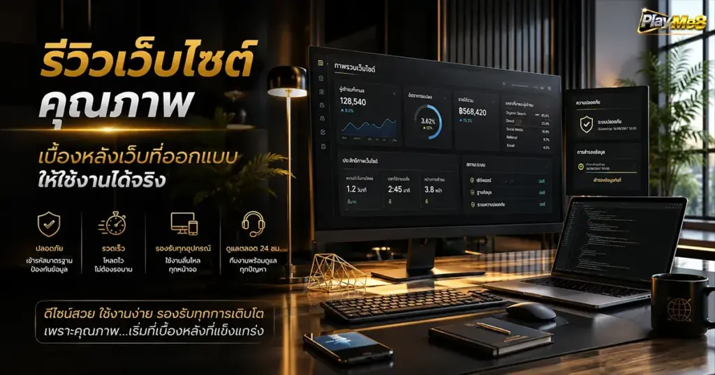 รีวิวเว็บไซต์คุณภาพ เบื้องหลังเว็บที่ออกแบบ ให้ใช้งานได้จริง