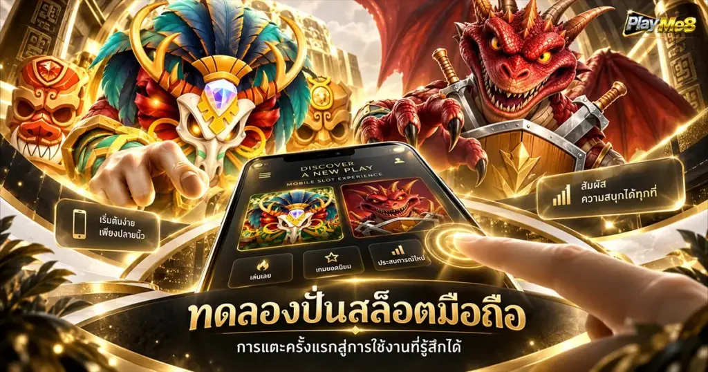 ทดลองปั่นสล็อตมือถือ การแตะครั้งแรกสู่การใช้งานที่รู้สึกได้