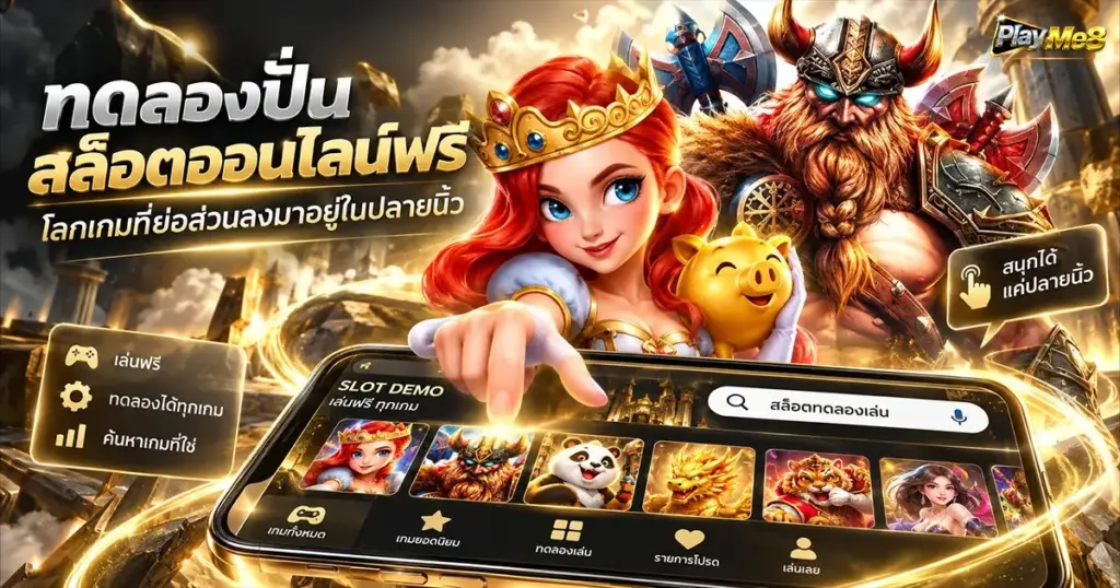 ทดลองปั่นสล็อตออนไลน์ฟรี โลกเกมที่ย่อส่วนลงมาอยู่ในปลายนิ้ว