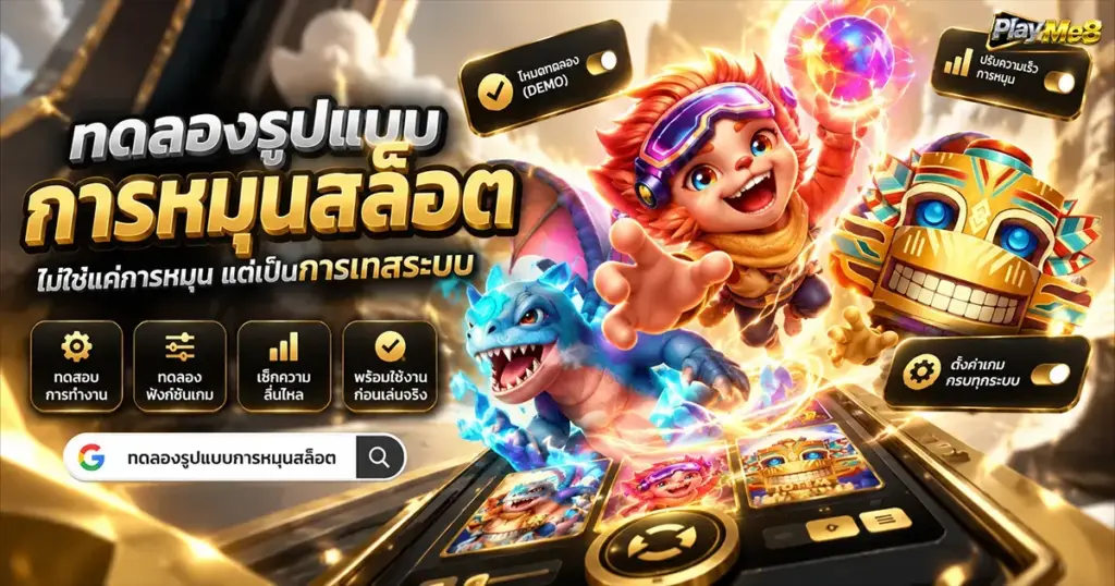 ทดลองรูปแบบการหมุนสล็อต ไม่ใช่แค่การหมุน แต่เป็นการเทสระบบ