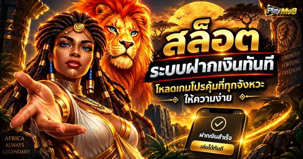 สล็อต ระบบฝากเงินทันที โหลดเกมโปรคุ้มที่ทุกจังหวะให้ความง่าย
