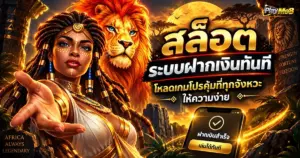 สล็อต ระบบฝากเงินทันที โหลดเกมโปรคุ้มที่ทุกจังหวะให้ความง่าย